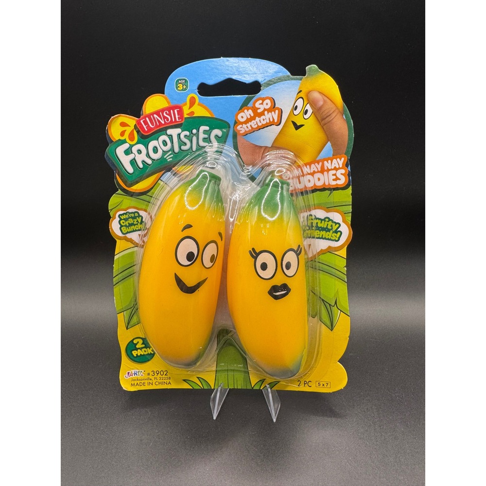 Funsie Frootsies Buh Nay Nay Buddies 2 Pack Stretchy Squishy Banana Toy Ja-Ru